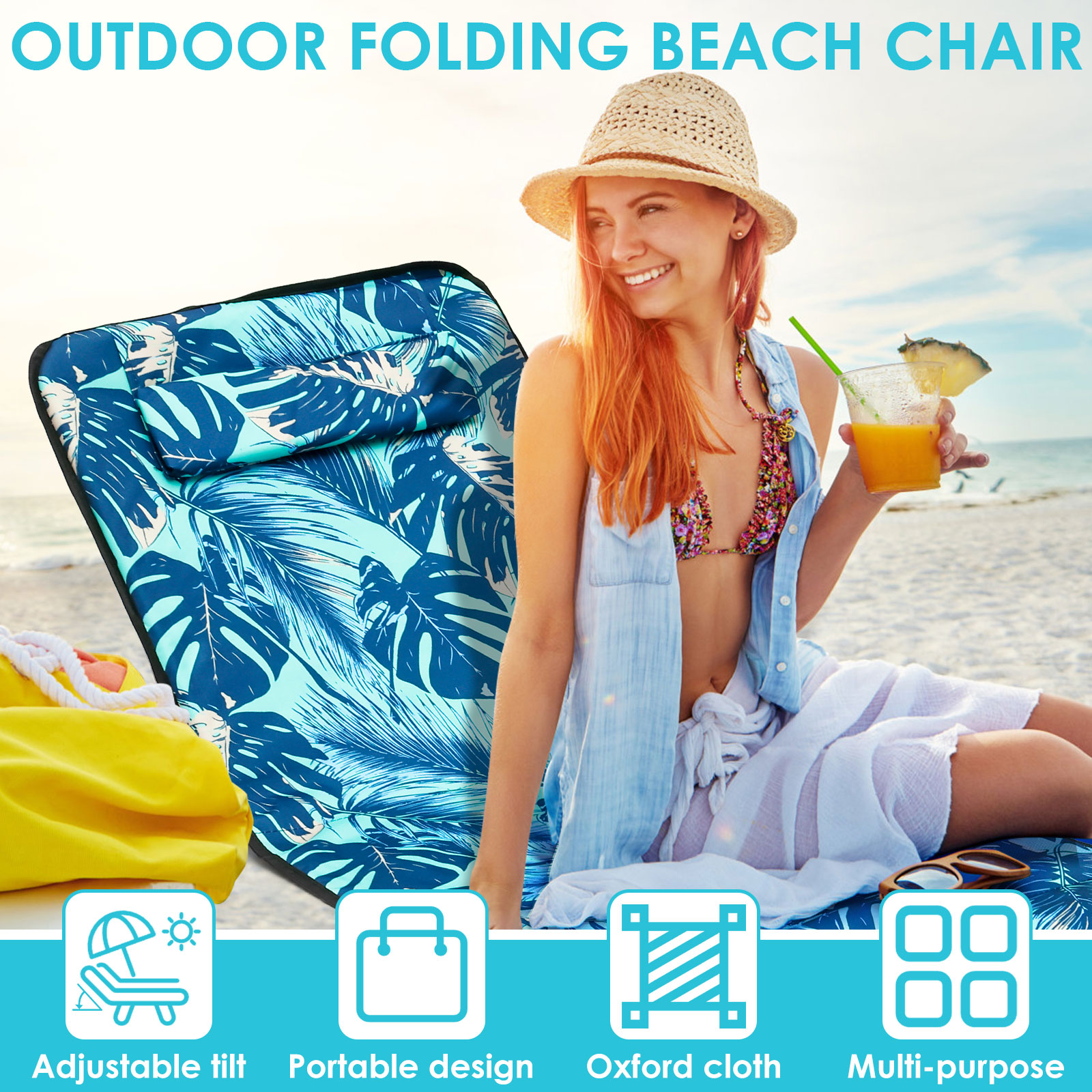 Beach Sun Chair Mat Oxford Clo - Outdoor Furniture Replacement Fabric avaliação e preço