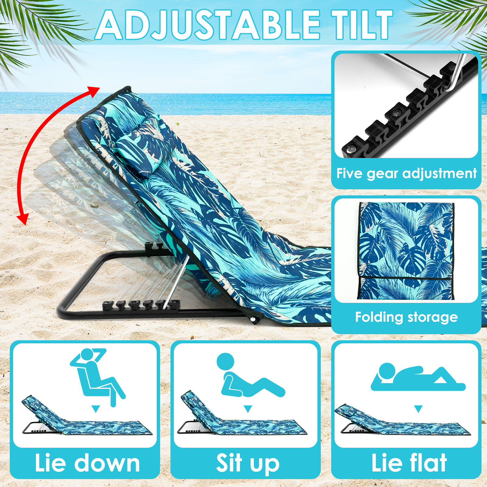 Beach Sun Chair Mat Oxford Clo - Outdoor Furniture Replacement Fabric avaliação e preço