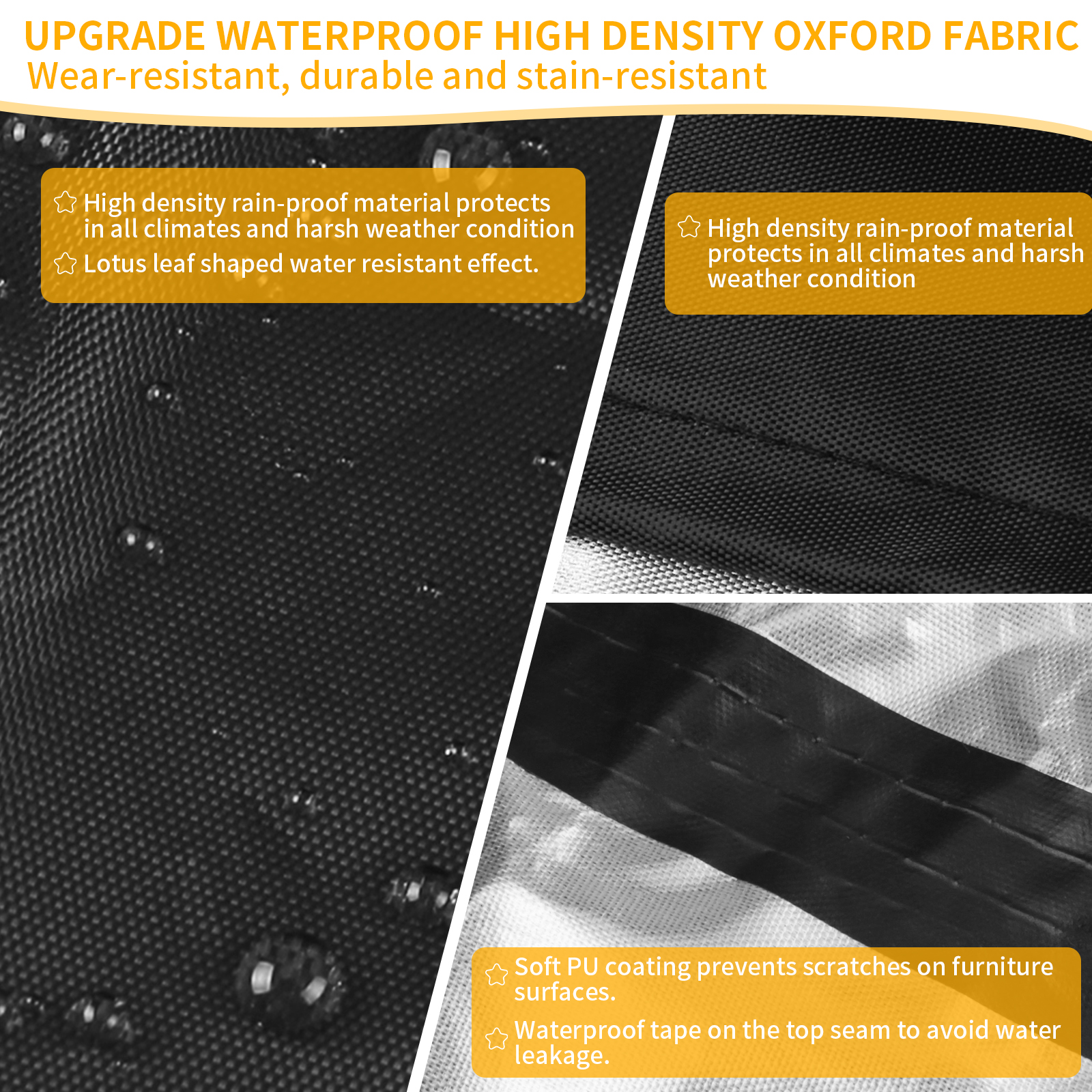 Round Waterproof Garden Furnit - Outdoor Furniture Fabric Waterproof avaliação e preço