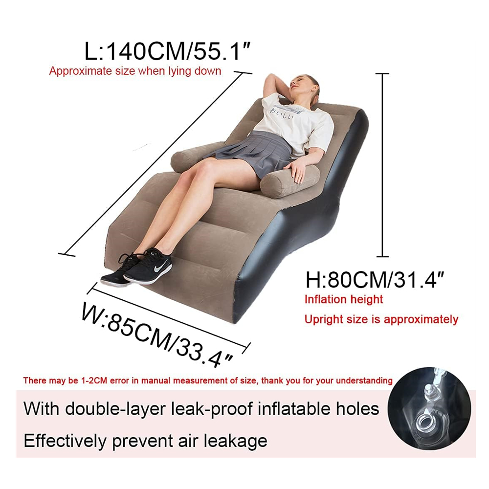 Folding Lazy Sofa,Inflatable L - Outdoor Furniture Lounge avaliação e preço