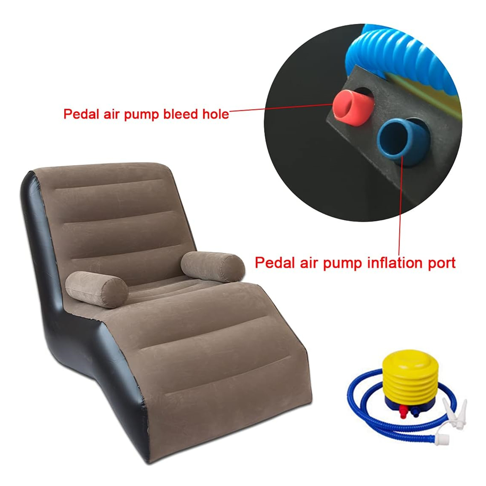Folding Lazy Sofa,Inflatable L - Outdoor Furniture Lounge avaliação e preço