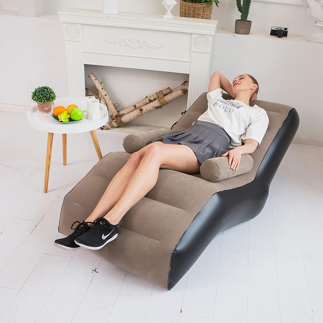 Folding Lazy Sofa,Inflatable L - Outdoor Furniture Lounge avaliação e preço