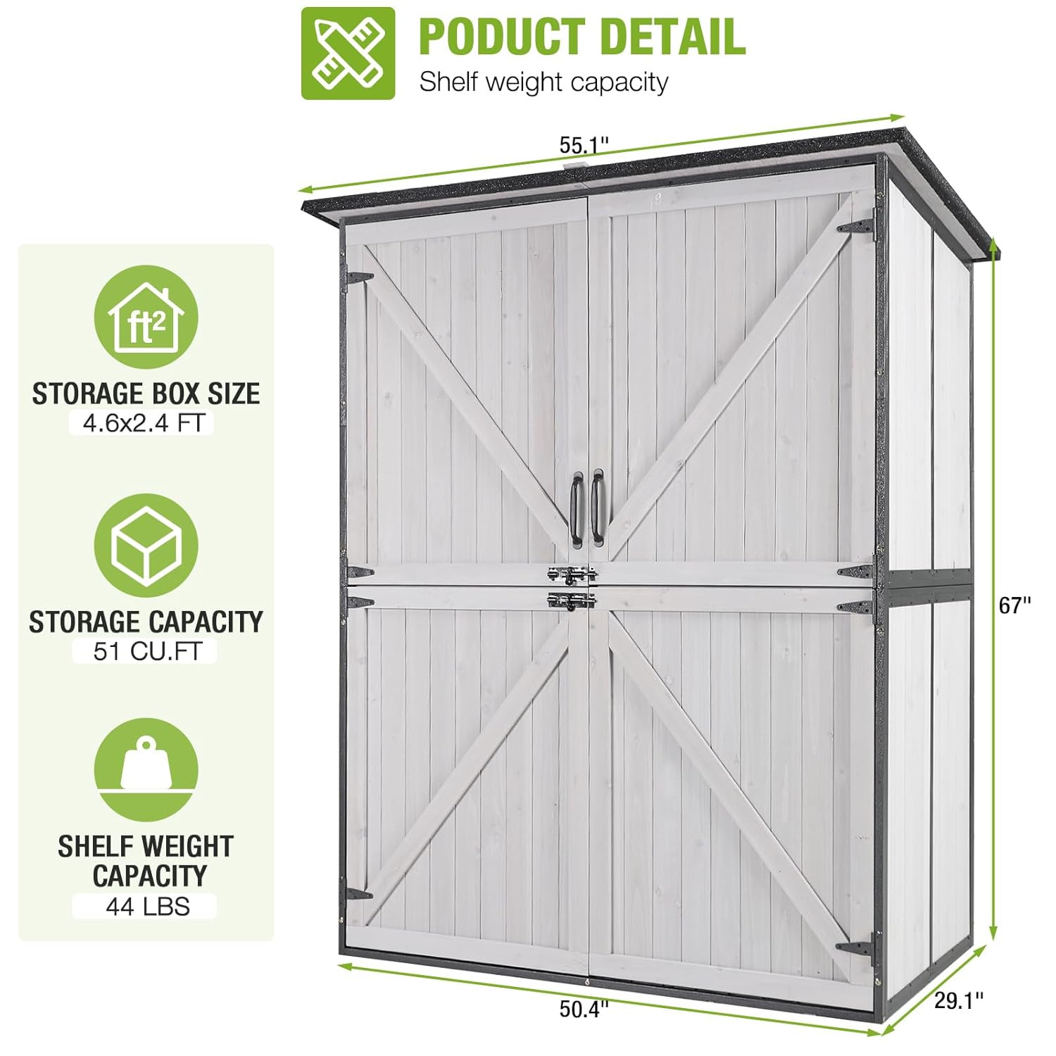 Outdoor Cabinet Storage Shed w - Outdoor Furniture Modern avaliação e preço