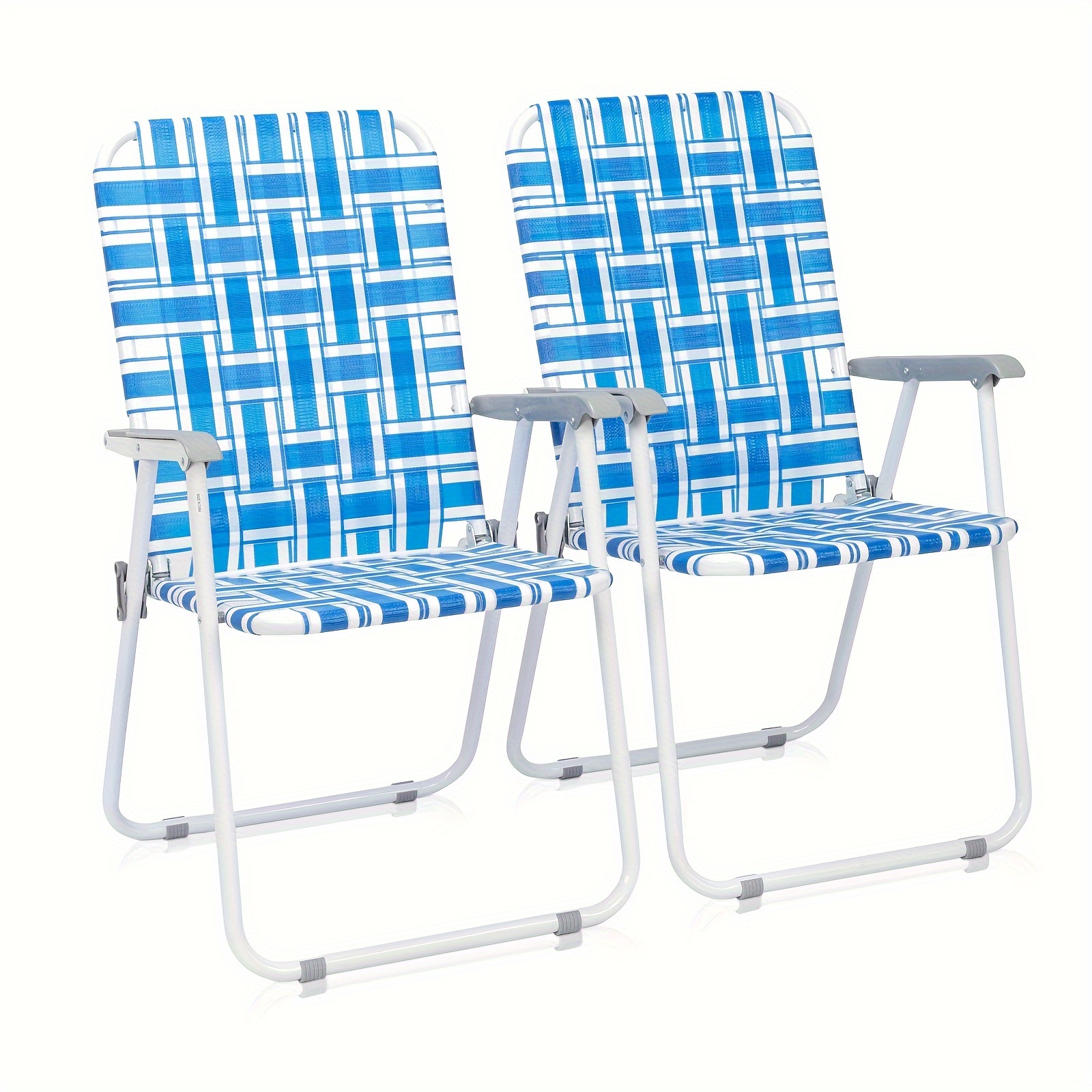 2pcs Beach Chairs, Deep Blue A - Outdoor Furniture Vietnam avaliação e preço