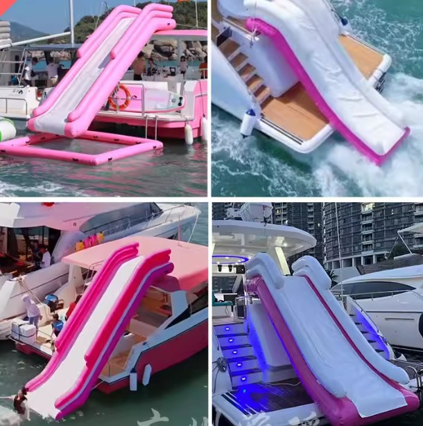 Inflatable water yacht slide b - Outdoor Furniture Table And Chairs avaliação e preço