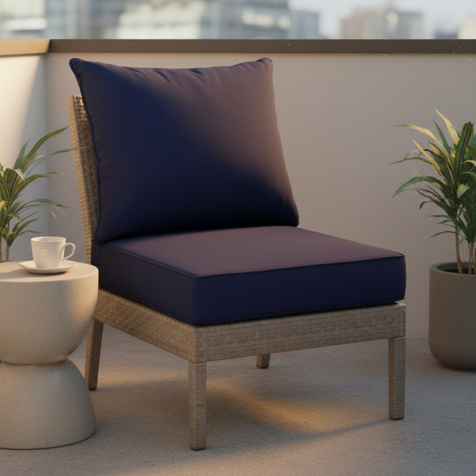 Patio Chair Pad Hidden Closure - Outdoor Furniture Modern avaliação e preço