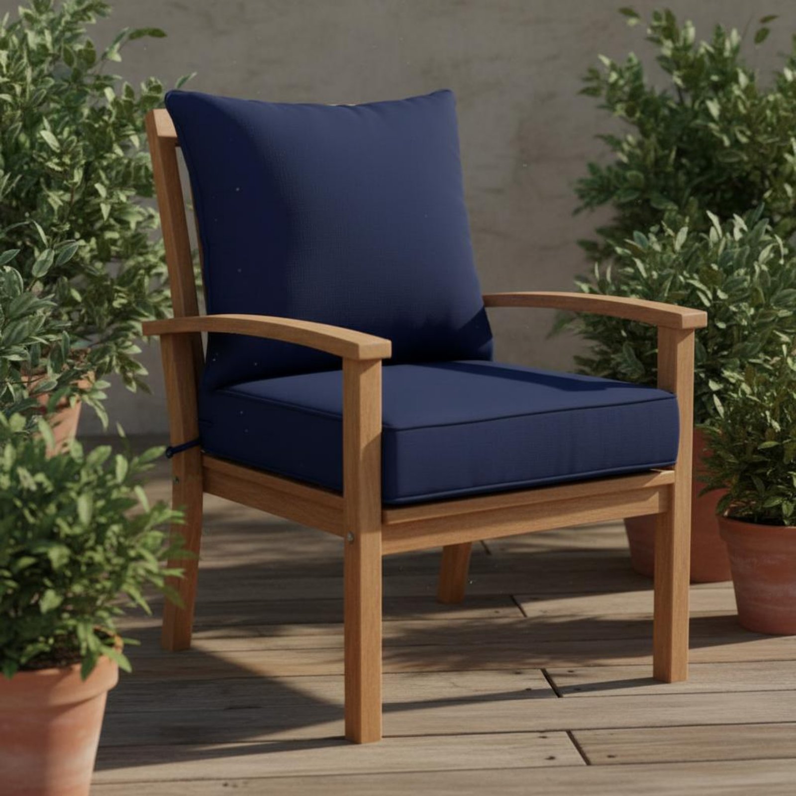 Patio Chair Pad Hidden Closure - Outdoor Furniture Modern avaliação e preço