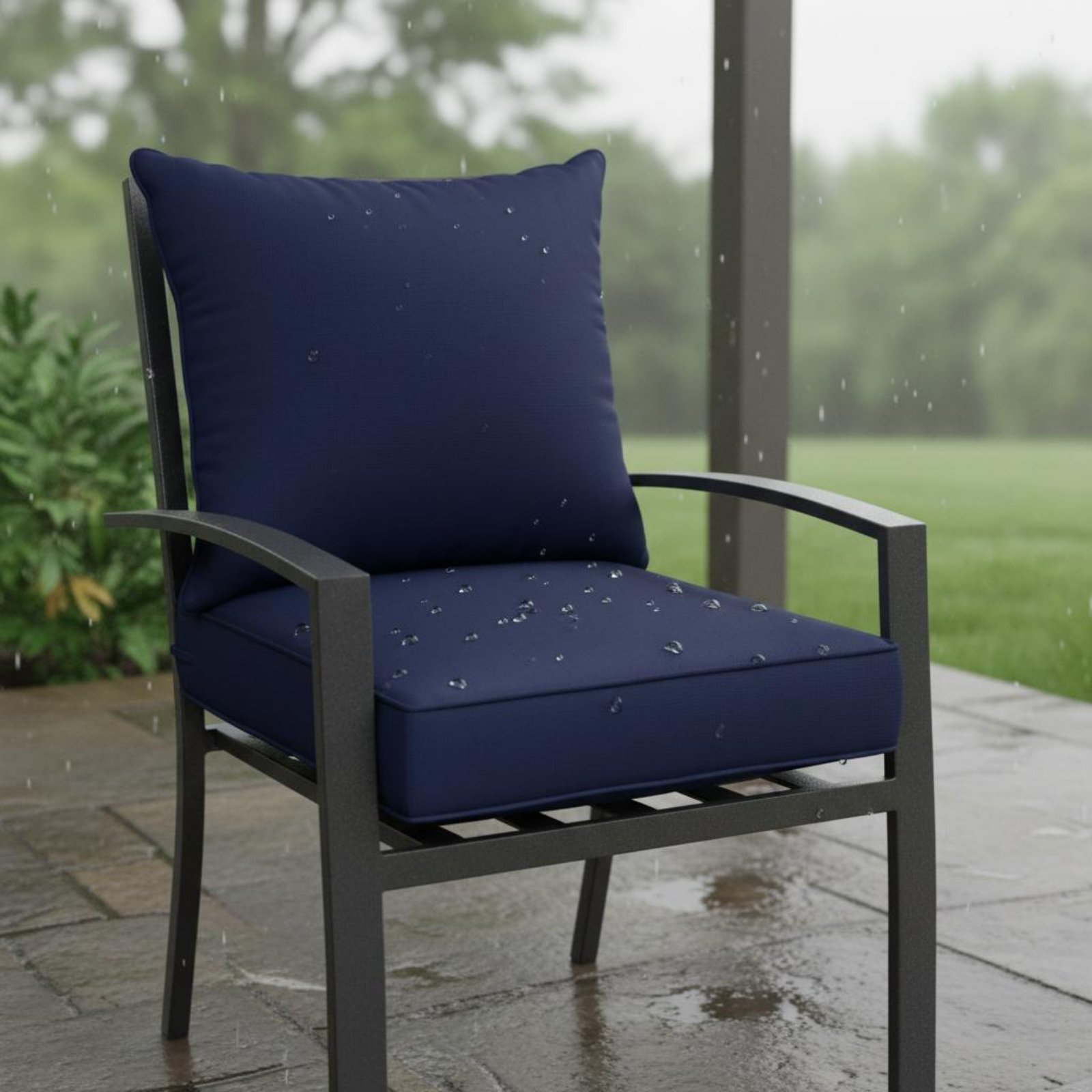 Patio Chair Pad Hidden Closure - Outdoor Furniture Modern avaliação e preço