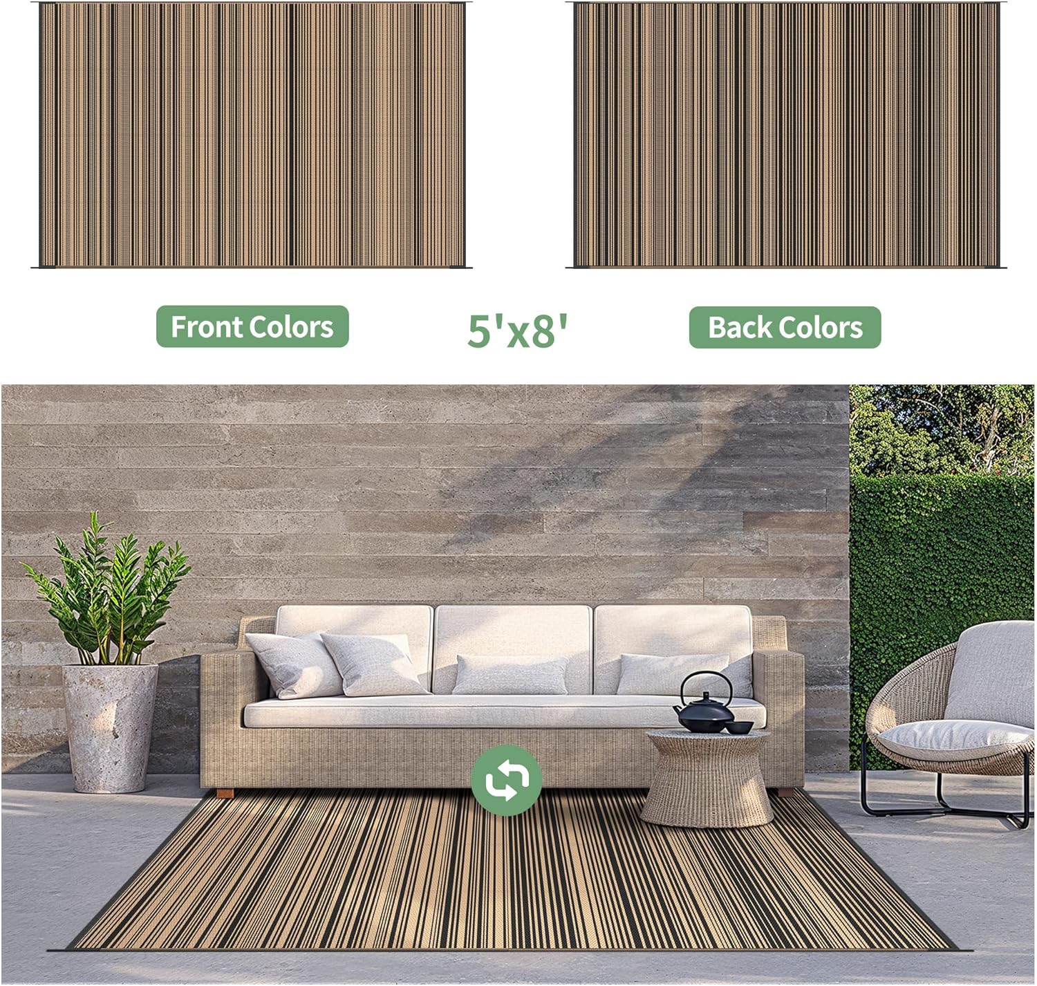 Reversible Waterproof Outdoor  - Outdoor Rug Waterproof avaliação e preço