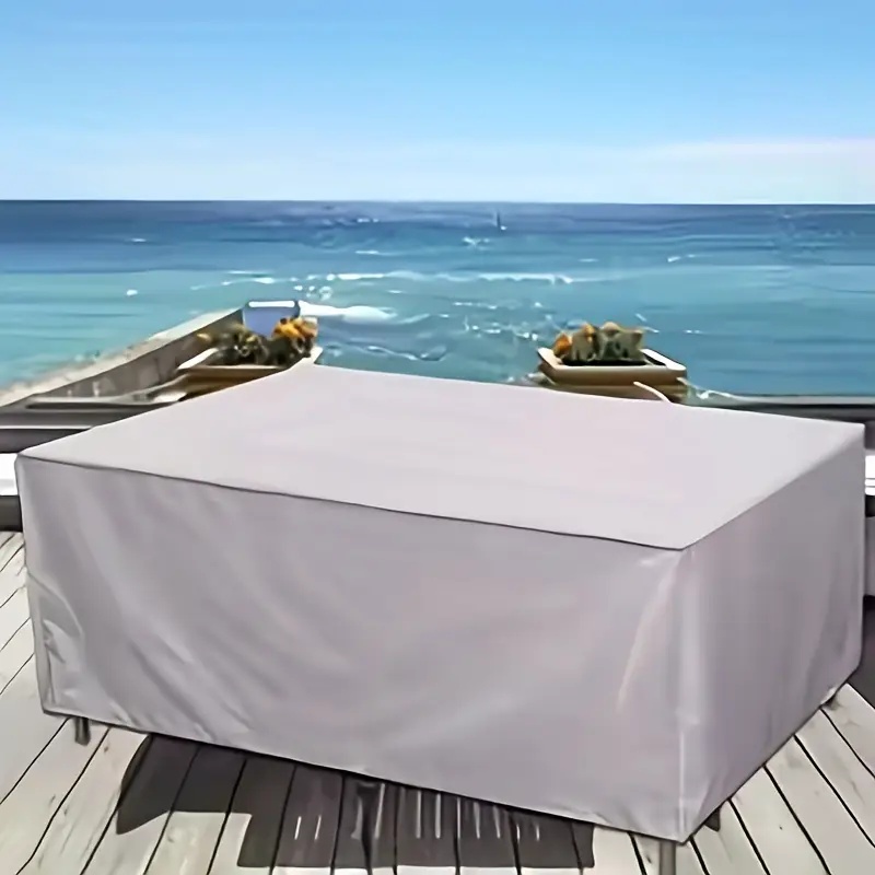 Silver Oxford Fabric Protectiv - Outdoor Furniture Table And Chairs avaliação e preço