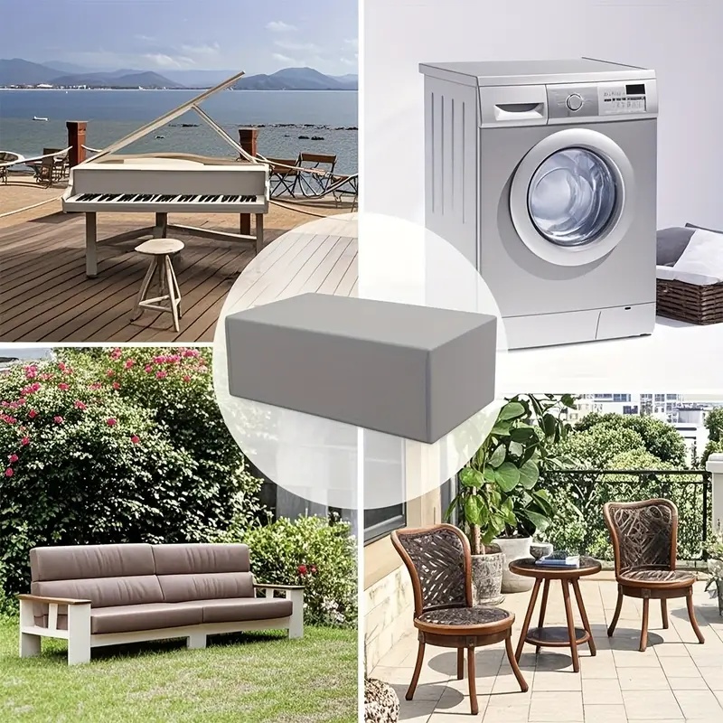 Silver Oxford Fabric Protectiv - Outdoor Furniture Table And Chairs avaliação e preço