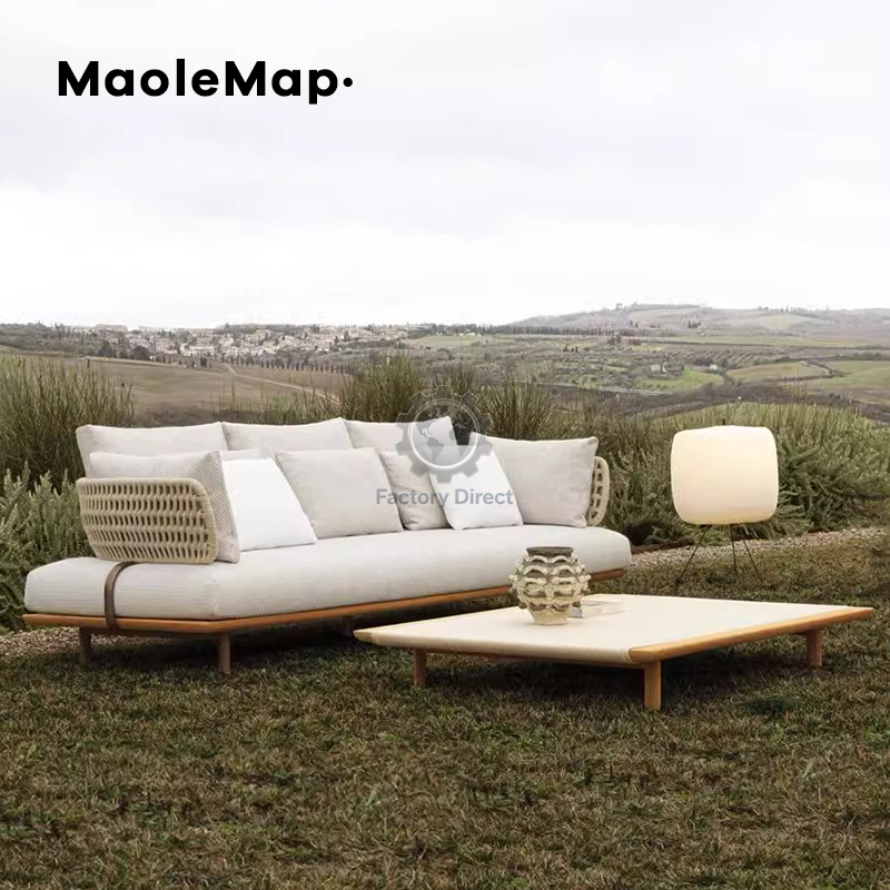 Outdoor Sofa Rattan Teak Combi - Outdoor Furniture Italian avaliação e preço