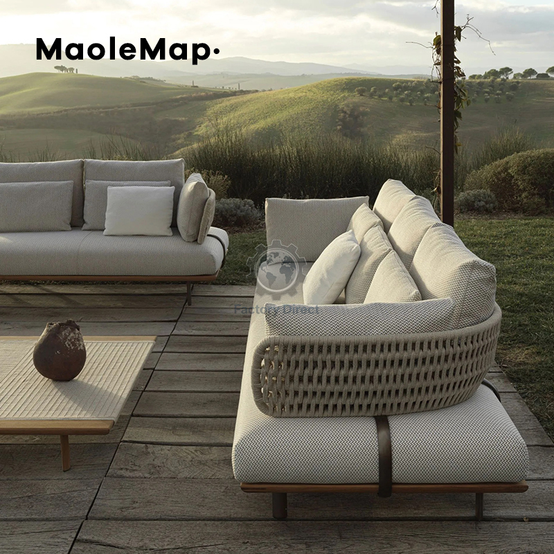 Outdoor Sofa Rattan Teak Combi - Outdoor Furniture Italian avaliação e preço